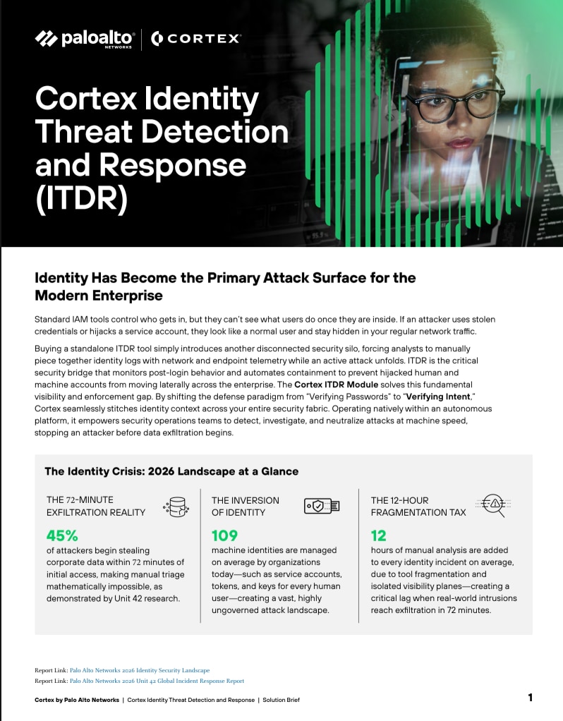 Cortex ITDR Solution Brief