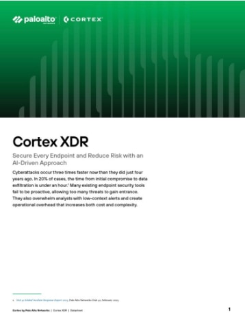 Cortex XDR datasheet
