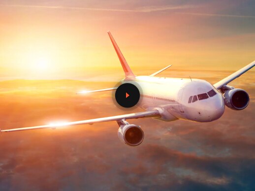 Plane in the sky