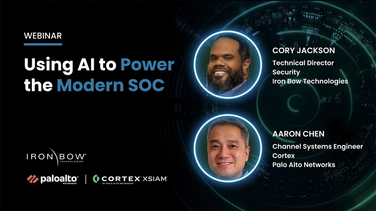 Using AI to Power the Modern SOC | Listen to an engaging webinar to learn about the innovative impact of AI in enhancing outcomes for modern SOCs.