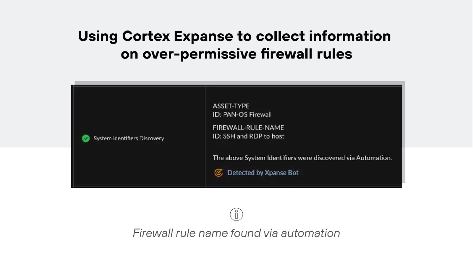 Using Cortex Expanse to collection information on over-permissive firewall rules