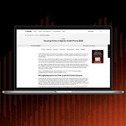 Securing the Era of Agentic AI with Prisma SASE