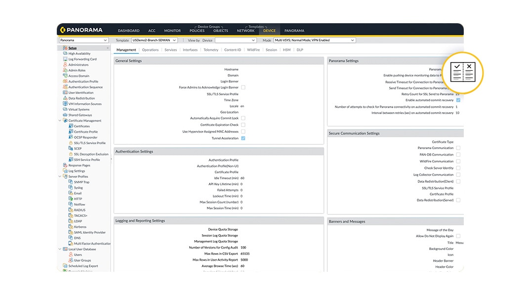 Panorama Firewall Management Palo Alto Networks