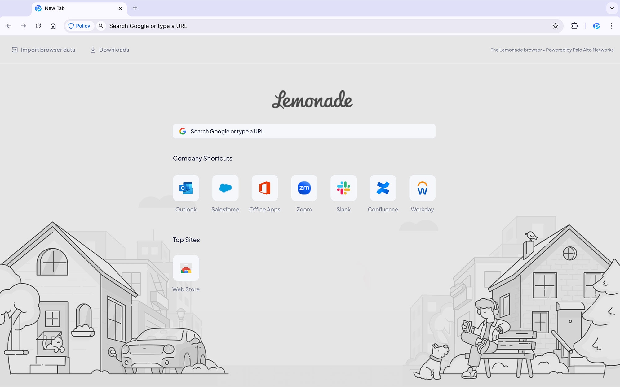pab lemonade new tab