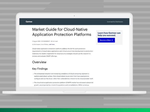 Gartner® CNAPP Market Guide. Gartner shares how modern CNAPPs require SOC integration.