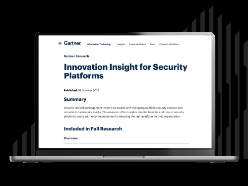 Gartner Innovation Insight for Security Platforms Report