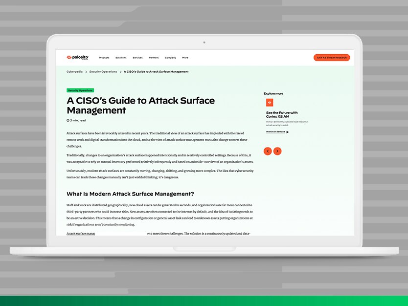 How Does a CISO Effectively Manage the Attack Surface? - Palo Alto Networks