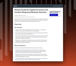 Gartner Market Guide for DFIR retainer services